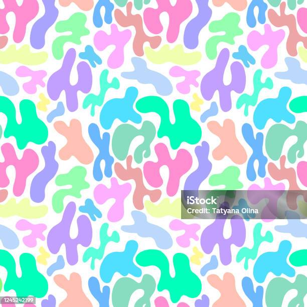 Spots Simple Pattern Abstract Pattern Of Spots On A White Background Simple Color Pattern Of ...