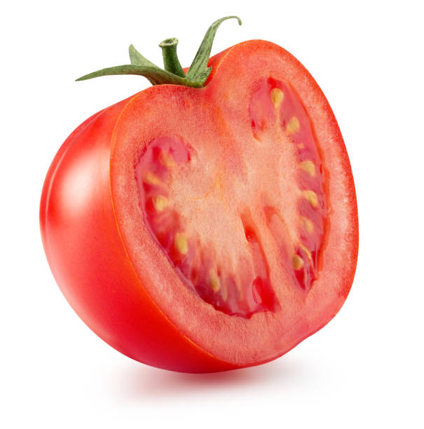 istock half of tomato isolated on a white background 1245265355