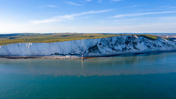 istock nice above view of white cliffs and light house on the sea front 20 May 2020 1245271044