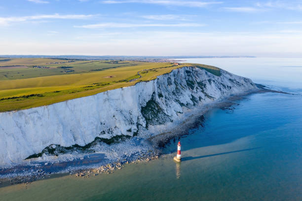 istock nice above view of white cliffs and light house on the sea front 20 May 2020 1245271171