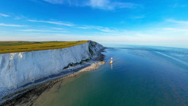 istock nice above view of white cliffs and light house on the sea front 20 May 2020 1245271187