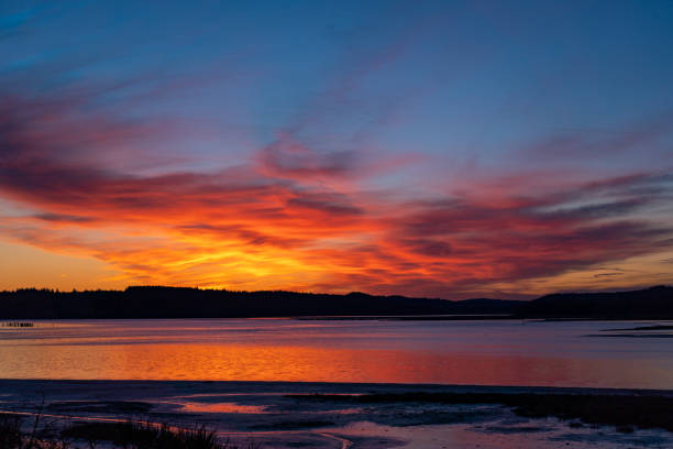 istock View across bay to pacific ocean at sunrise 1245276410