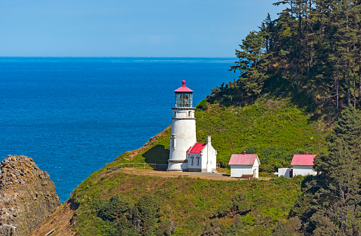 Heceta Head Lighthouse on the Pacific Coast near Florence, Oregon