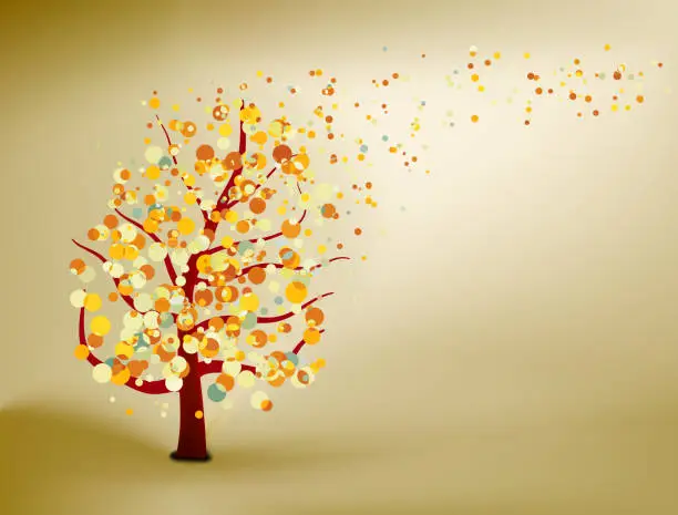 Vector illustration of Abstract natural autumn background. EPS 8