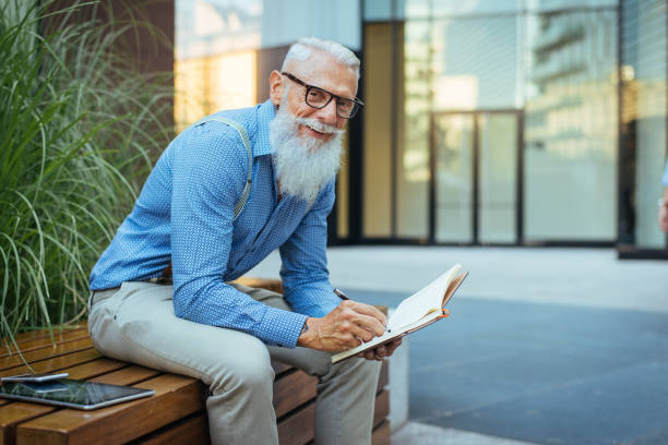 istock Senior hipster man portrait 1245308920