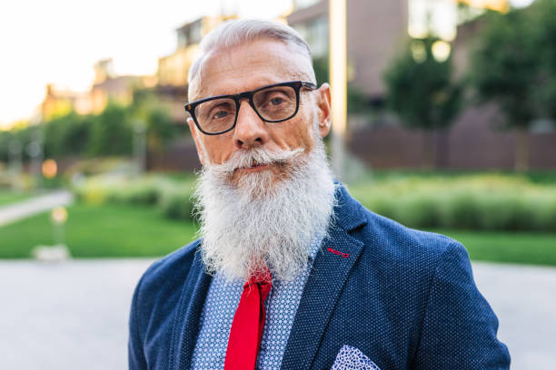 istock Senior hipster man portrait 1245327483