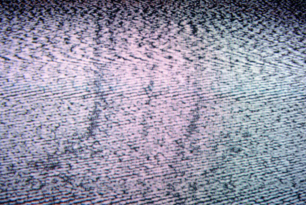 Real TV Static stock photo