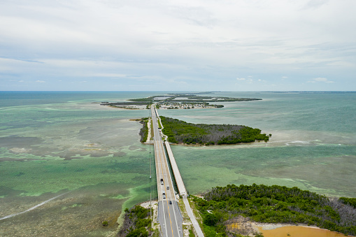Aerial photo Islamorada Florida USA shot with drone