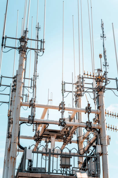 istock Communication antennas in New York 1245374374