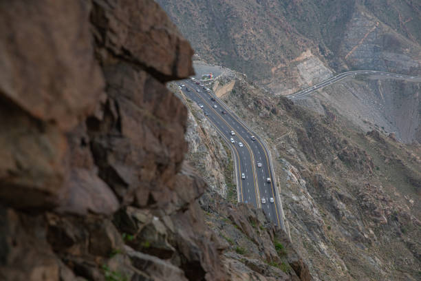 istock rocks on mountains in Al Taif, Saudi Arabia 1245412329