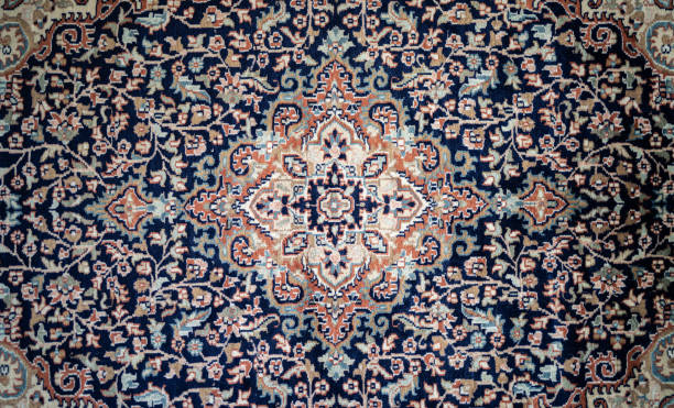 Persian rug design close-up stock photo