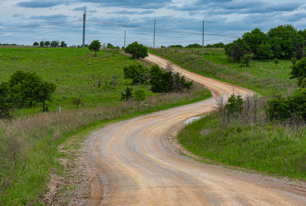 istock Winding Dirt Road in Rural Oklahoma 1245420829