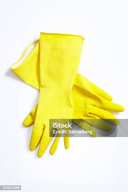 Yellow Cleaning Gloves Stock Photo - Download Image Now - Clean, Cleaning, Color Image