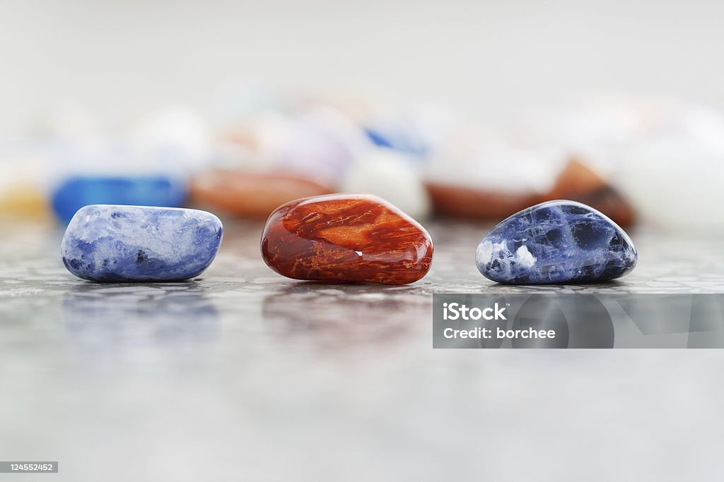 Kolorowe kamienie ozdobne - Zbiór zdjęć royalty-free (Jaspis)