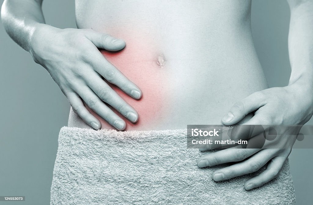 Dolor de estómago - Foto de stock de Apendicitis libre de derechos