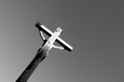 Jesus on the cross. 