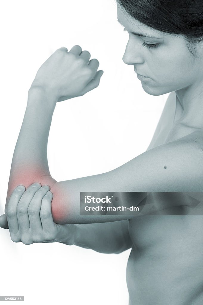肘の痛み - 30代のロイヤリティフリーストックフォト