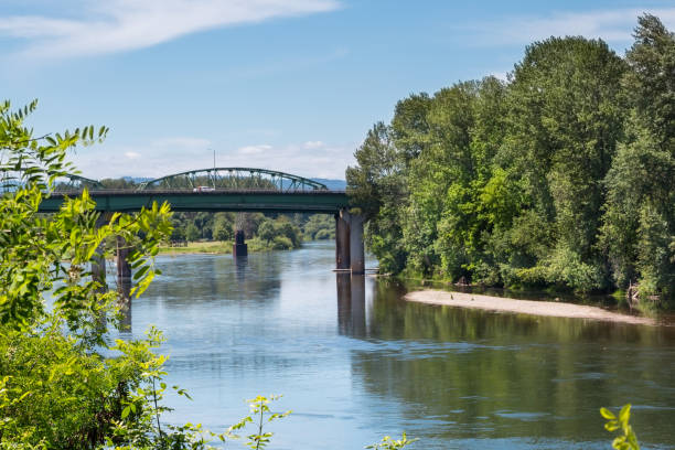 istock Bridges over Willamette river in Albany, OR 1245532746
