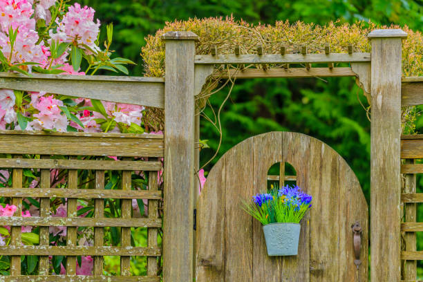 Formal garden on Vancouver Island, British Columbia