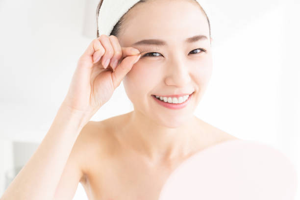 istock asian woman beauty image,false eyelashes, 1245552006