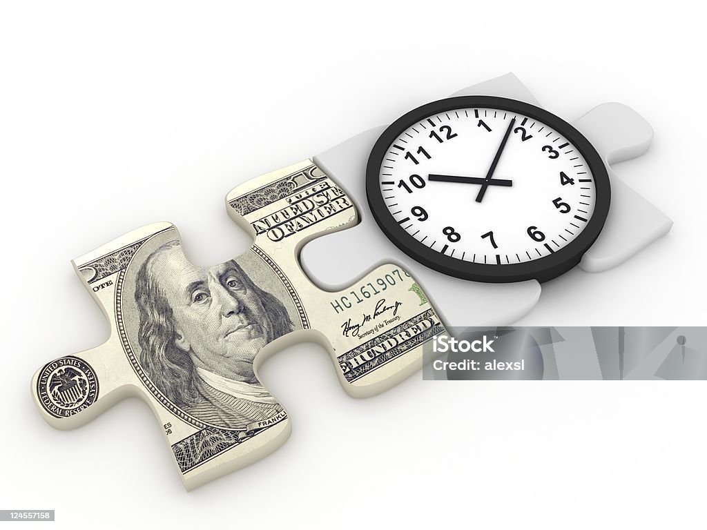 Tempo e dinheiro - Foto de stock de Aposentadoria royalty-free