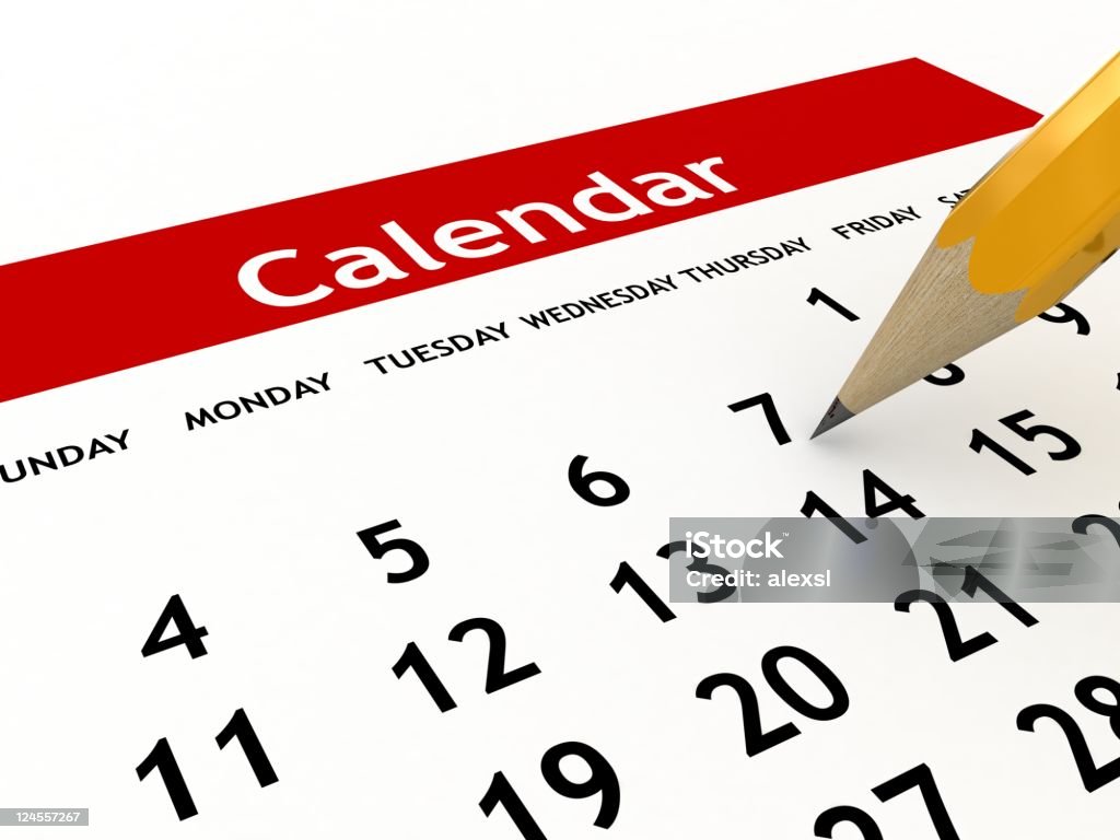 Calendar Planning  2012 Stock Photo