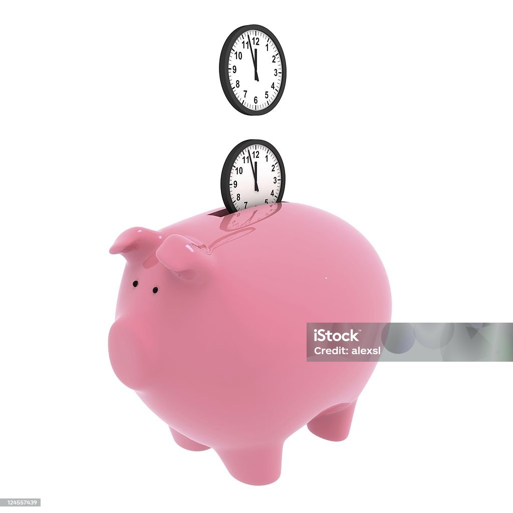Time and Money  Savings Stock Photo