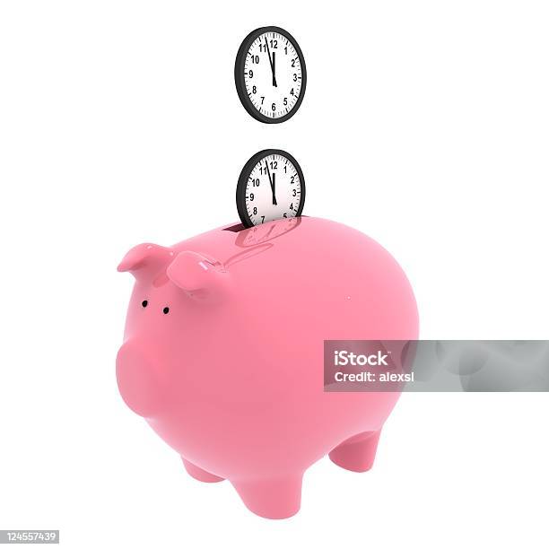 Time And Money Stock Photo - Download Image Now - Savings, Time, Three Dimensional
