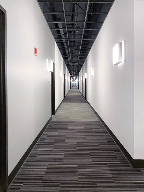 istock Corridor of residential apartments 1245576422