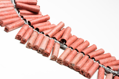 Firecracker Before Exploding Firecracker Stock Photo - Download Image Now - Firework - Explosive ...