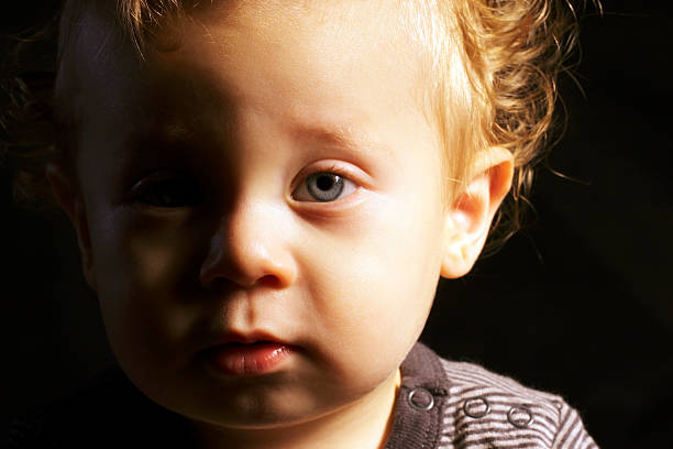 istock Blond Toddler Boy Close-up 124560503