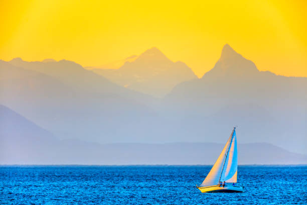 Strait of Georgia off of the coast of Vancouver Island, British Columbia