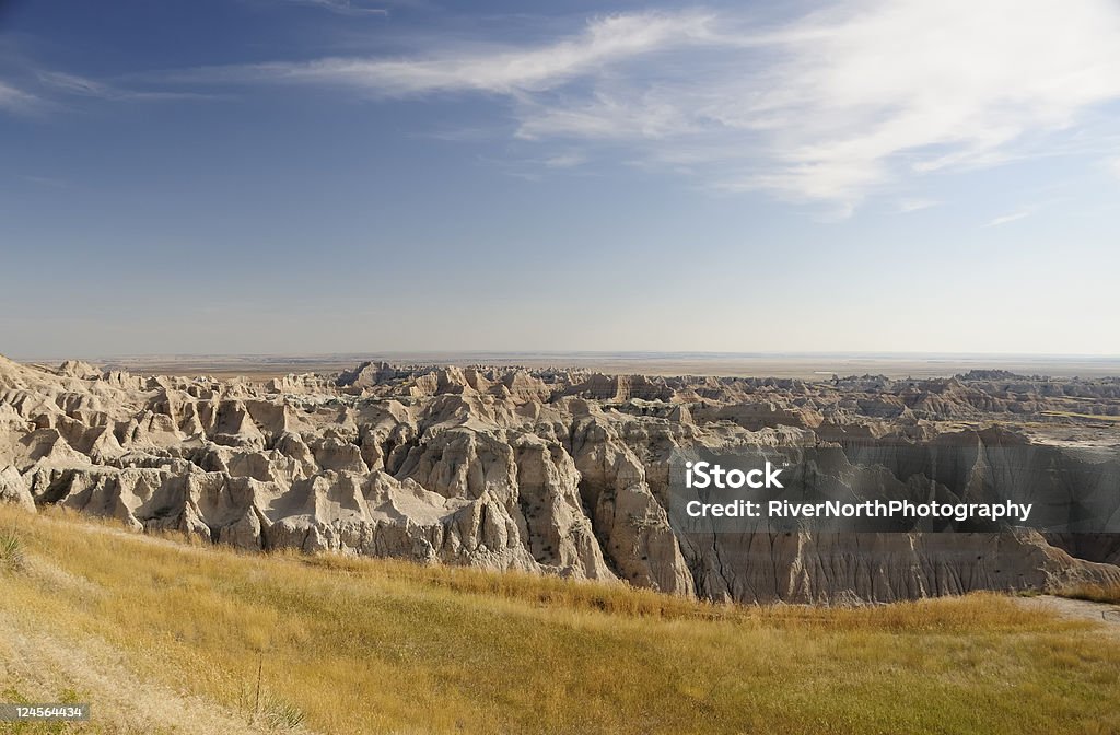 Badlands National Park The remote Badlands National Park in South Dakota.. Arid Climate Stock Photo