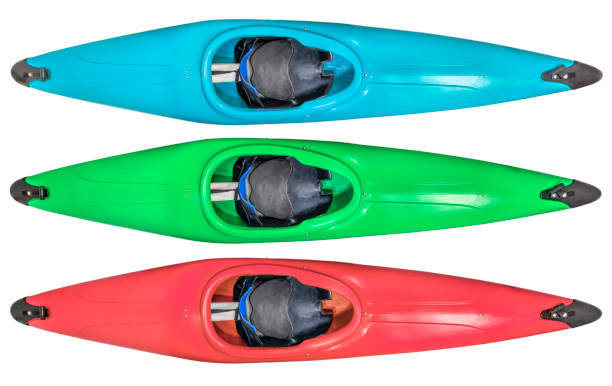 istock old style plastic whitewater kayak isolated 1245646487