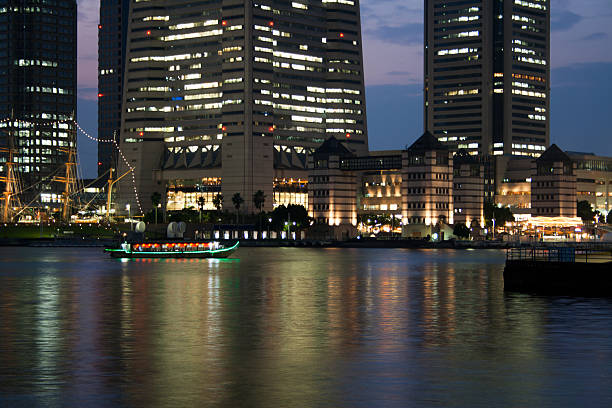 istock Chinese boat in Yokohama Bay 124567792