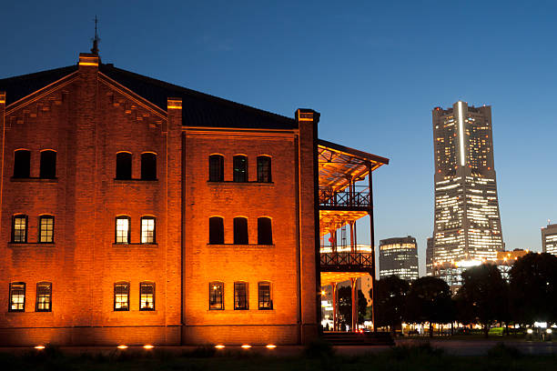 Red Bricks Yokohama stock photo