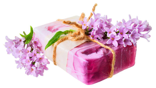 istock Handmade soap with lilac aroma 1245725462