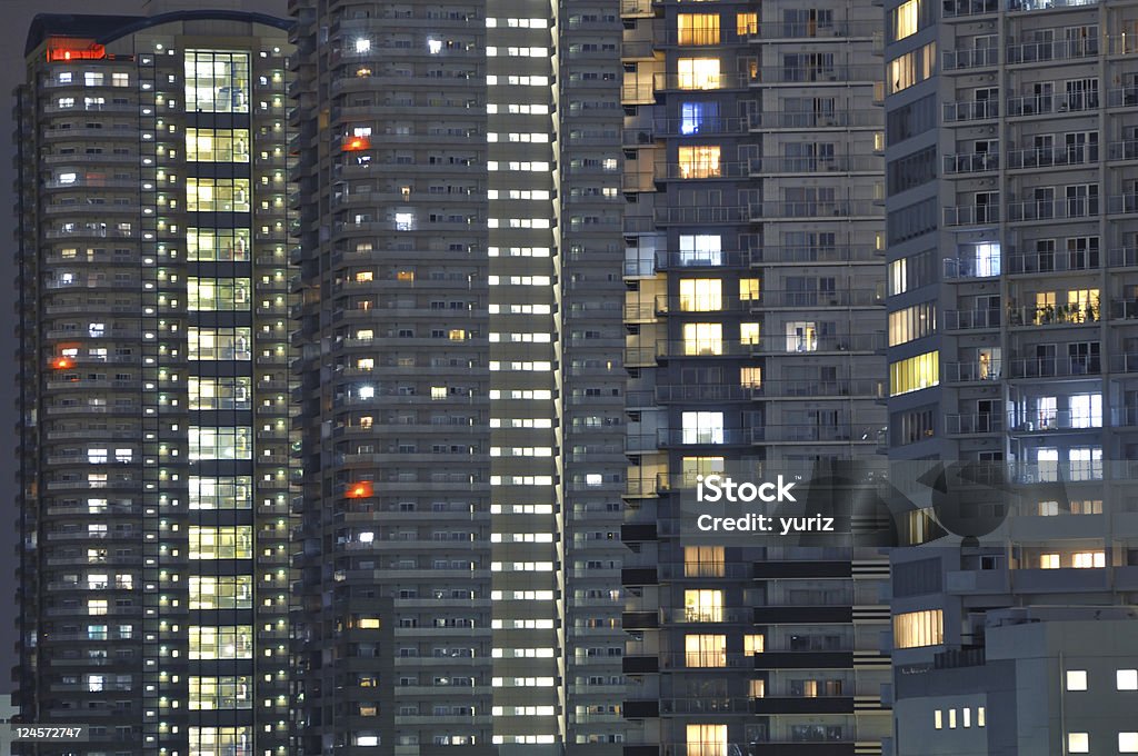 Fond de ville de nuit - Photo de Balcon libre de droits