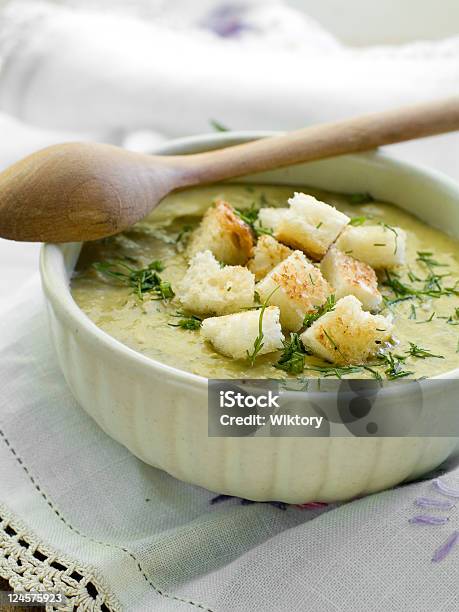 Soup Stock Photo - Download Image Now - Dill, Soup, Zucchini