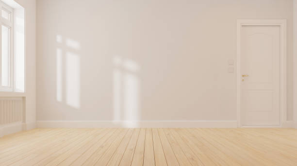 istock Interior poster mock up living room with colorful white sofa . 3D rendering. 1245787121