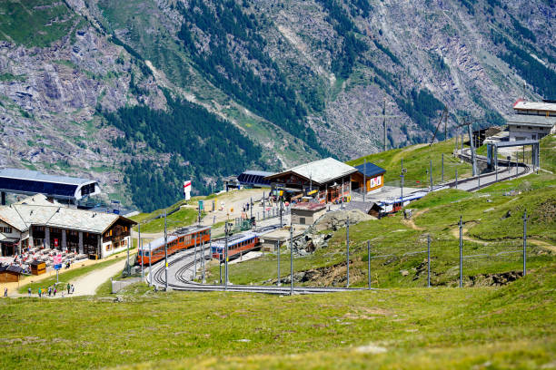 istock Gornergrat tourist train, Zermatt, Switzerland. 1245794823