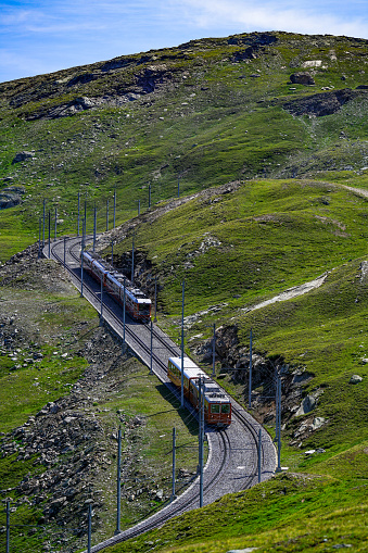 Tourist train, Zermatt, Switzerland.