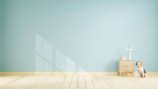 istock Interior poster mock up living room with colorful white sofa . 3D rendering. 1245816833