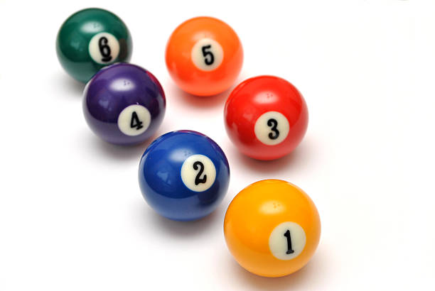 Billiard balls stock photo