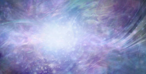 istock Wide purple pink sparkling celebration whoosh banner 1245858854