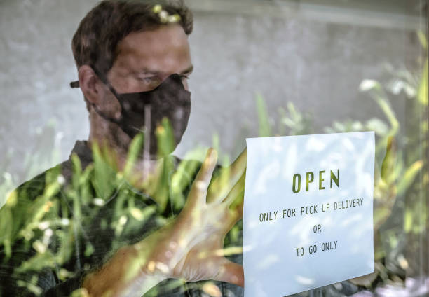 istock Restaurant offering takeaway and food delivery orders 1245864389