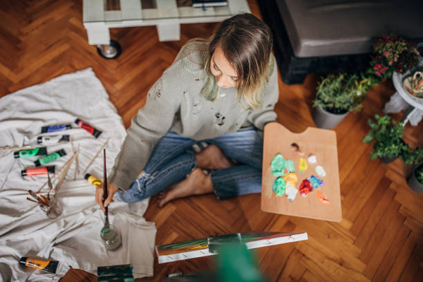 istock Young female artist 1245878259