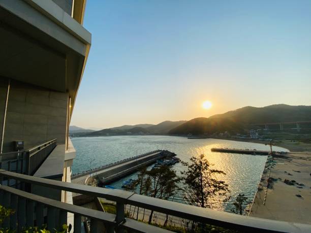 istock Sea with the light of sunset 1245883718