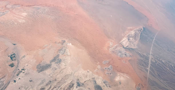 istock Full Frame Aerial Shot Of Arid Landscape 1245888087