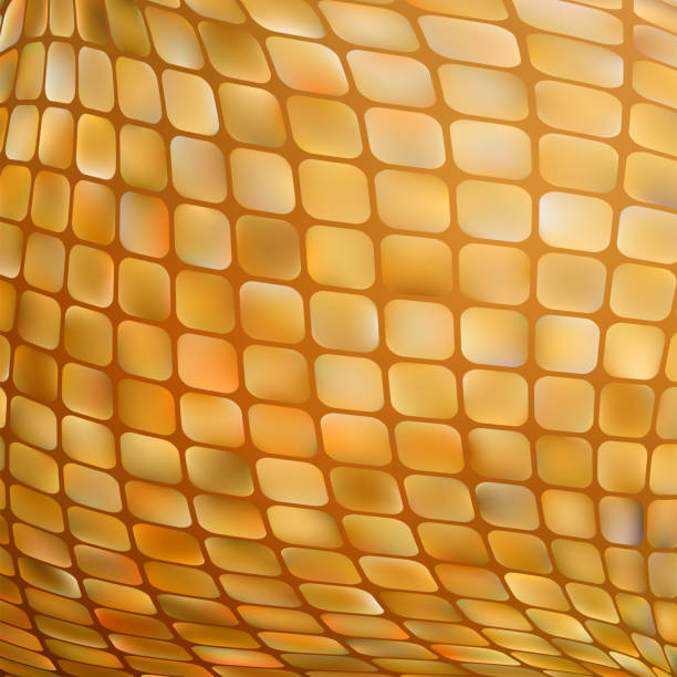złota mozaika biznesowa. eps 8 - textured gold backgrounds architecture and buildings stock illustrations